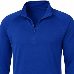 Haut d'entraînement de football pour homme à col zippé, manches longues, léger, vêtement de sport - Product Image 3