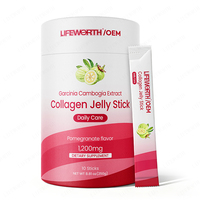 Lifeworth Collagen Centella Jelly (Rasa ODM) Kolagen Peptida dengan Biotin, Vitamin A & E untuk Kulit