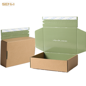 Boîte en Carton Artisanale Personnalisée Originale pour Emballage Alimentaire Naturel, Impression Numérique, Forme Ovale Grise, Boîte d'Emballage Ouverte avec Fermeture Éclair - Product Image 1