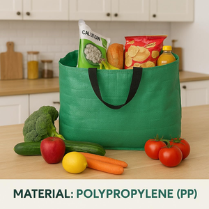 Custom Design Durable Laminated Medium PP Woven Tote Bag Recycled Shopping Promotional Bag for Supermarket Promotion - Product Image 5