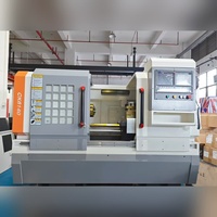 Tour CNC horizontal robuste CK6140 à broche unique, haute précision, longueur de pièce maximale 750 mm pour le métal