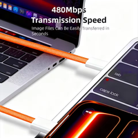 Kabel Pengisian Cepat USB-C PD 60W untuk iPhone 17 Pro Max, iPad & iPhone Air 16e/15 dengan Jaket Anyaman dan Kemasan Kotak Retail
