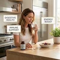 Capsules de formule personnalisée de probiotiques et de prébiotiques Astrawell |   Complément synbiotique OEM/ODM