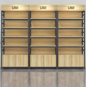 Escaparate de madera Tienda Exhibición Estantes Supermercado Estantería Vitrina Tienda minorista - Product Image 3