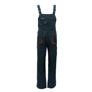 New Custom Mechanic Safety Workwear Bib Heavy Duty Work Multi-pocket Bib and Brace Overalls