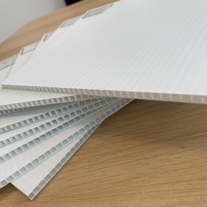 Matériaux d'impression de signe en plastique ondulé blanc vierges pour des conceptions personnalisées - Product Image 2