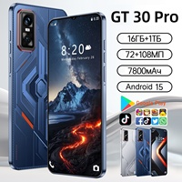 Nuevo Teléfono Inteligente GT 30 Pro Original, Doble SIM, 5G, Pantalla AMOLED de 144 Hz, Almacenamiento de 16 GB + 1 TB, Teléfono de Bajo Precio