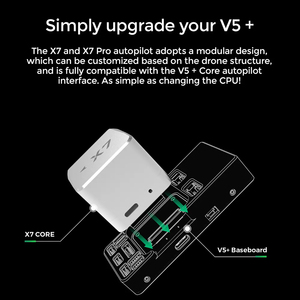 Kk2.1.5 CUAV PIX X7+ PRO ชุดควบคุมการบินสำหรับโดรนระดับมืออาชีพ โอเพ่นซอร์ส ขึ้นลงจอดในแนวตั้ง ปีกตรึง มัลติโรเตอร์ ขนาดใหญ่ - Product Image 2