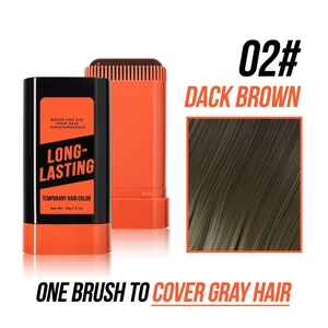 Stylo de coloration capillaire temporaire jetable noir mat, peigne à cheveux facile à utiliser, crème colorante longue durée à succès - Product Image 4
