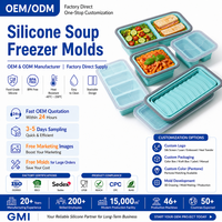 Conteneur de congélation pliable en silicone pour soupes, boîte de préparation de repas réutilisable, anti-fuite, gain de place