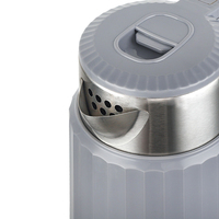 Bouilloire électrique en acier inoxydable 2,5 L 1500 W avec protection contre l'ébullition à sec et fonction maintien au chaud, appareil de cuisine portable pour la maison