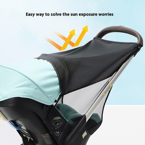 Auvent pliable et housse de siège de protection solaire pour <span class=keywords><strong>poussette</strong></span> <span class=keywords><strong>Doona</strong></span>, idéal pour une utilisation en extérieur - Product Image 2