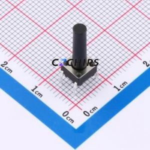 TSA06131-170B332BA Tactile Switch Through hole-4P,6.1x6.1mm Switch Single Pole Single Throw Round Button 1.8N 6.1mm - Product Image 1