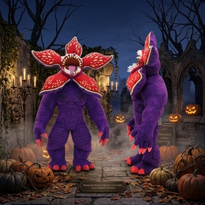 Costume Gonfiabile Personalizzato Demogorgone Fiore Viola, Mascotte per Feste di Halloween, Costume da Passeggio in Peluche - Product Image 6