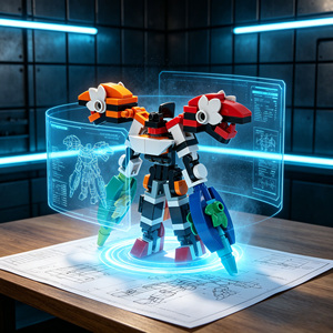 ชุดตัวต่อหุ่นยนต์แปลงร่าง DIY Mecha Dragon Lord 106 ชิ้น ชุดบล็อกสร้างสรรค์เพื่อการศึกษา STEM ของเล่นประกอบแบบจำลอง - Product Image 2