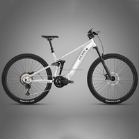 Vélo de montagne électrique à suspension intégrale EM6 29er Enduro E MTB avec moteur central Bafang M430 500W 48V, batterie au lithium, cadre en alliage d'aluminium