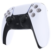 Pièces de rechange pour joystick EXtremeRate, plaque frontale, bouton translucide pour Playstation5, pour manette PS5, kit de boutons entièrement transparents