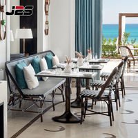 J2S Luxe Contract Project Turnkey Hotel Restaurant Ontwerp Eén-Stop-Solution Commerciële Booth Zitplaatsen Tafel- en Stoelenset