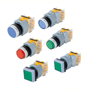 Botón pulsador tipo hongo original LA39-B2-22/R y LA39-B2-22/G, montaje de 22 mm, contactos 2NO+2NC, 10A 660V AC, en stock - Product Image 1