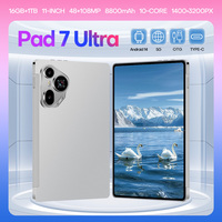 Tablet PC Business Pad 7 Ultra OEM de 11 Pulgadas, Android 15, 16 GB, 1 TB, Cámara de 108 MP, 8000 mAh, 5G, Doble SIM, Personalizable, Venta al Por Mayor, B2B, África, Asia