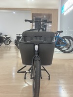 Bicicletta Elettrica da Carico Stile Olandese, Bici Cargo Familiare con Carico Frontale, Bici da Carico per Bambini, Motore BAFANG 250W, Capacità di Carico 150KG