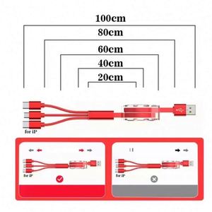 Cable de Carga USB Retráctil 3 en 1 con Logotipo Promocional al por Mayor para Teléfonos Móviles Android Micro iPhone USB-C - Product Image 5