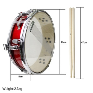 Instrumento de mano de percusión profesional 14'inch <span class=keywords><strong>Musical</strong></span> Marching Snare Drum Free Floating <span class=keywords><strong>Junior</strong></span> - Product Image 3