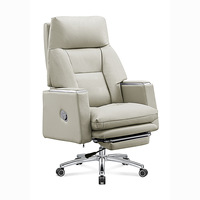 Chaise de bureau ergonomique moderne à dossier haut en tissu, inclinable, pivotante, réglable en hauteur, confortable pour la maison, l'ordinateur et le bureau