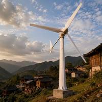 GWS-10KW 10KW Windturbine 380V Industriell 2,5m/s Startgeschwindigkeit 3 FRP-Rotorblätter Druckguss-Aluminium-Stahlgehäuse IP54 20 Jahre