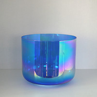 Ensemble de bols chantants en cristal de couleur chakra de lumière cosmique HF vente en gros de bols chantants en quartz clair de guérison sonore Instrument de méditation