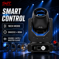 Projecteur à tête mobile SGT 295W RGBW avec prisme 8+16+24 Sharpy Beam, contrôle DMX512 sans fil pour mariage