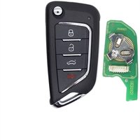 Clé de voiture universelle AIKKEY série K3 à 4 boutons en ABS noir avec garantie d'un an pour les véhicules AIK Machine