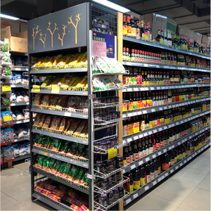 Nhiệm vụ nặng nề Gondola Kệ thiết kế mới siêu thị thiết bị hiển thị đa dạng trở lại Net kệ kim loại - Product Image 6