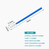 XWK 100pcs Ultra-Clean Polyurethane Lint-Free Foam Swab Knitted Head Sponge Swab Stick untuk Pembersihan Aerospace dan Semikonduktor