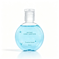 Gel désinfectant pour les mains personnalisable, format voyage, à base d'alcool, 99,99 % germicide, parfum fruité floral, fournisseur en gros
