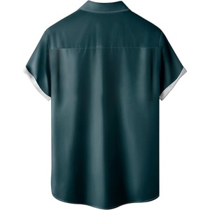 Chemises Hawaïennes pour Hommes – Nouveauté Été Ample à Manches Courtes, Col Montant, Tricotées, Décontractées, en Coton Imprimé, Respirantes, Logo Personnalisé, ODM - Product Image 2