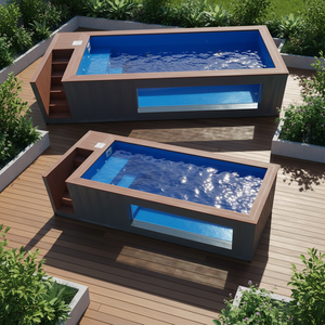 Maison Conteneur Moderne de Luxe Préfabriquée Facilement Assemblable avec Fenêtre Respirante, Structure en Acier Extérieure, Piscine Extensible Préfabriquée - Product Image 1