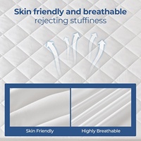 Protège-matelas matelassé imperméable de haute qualité, doux, durable et silencieux, idéal pour hôtels et maisons, style ajusté – Vente chaude