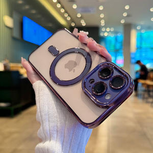 Custodia per telefono magnetica per <span class=keywords><strong>iPhone</strong></span> <span class=keywords><strong>11</strong></span> 12 13 14 15 16 Pro Max <span class=keywords><strong>Cover</strong></span> per telefono cellulare in <span class=keywords><strong>Silicone</strong></span> <span class=keywords><strong>trasparente</strong></span> per <span class=keywords><strong>iPhone</strong></span> 16 - Product Image 4