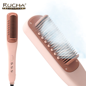 Spazzola del raddrizzatore dei capelli del vapore PTC veloce pettine caldo pettine elettrico del raddrizzatore dei capelli - Product Image 2