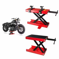 Support de cric de levage en acier pour moto Cric en acier réglable 500KG Plate-forme de réparation réglable pour moto