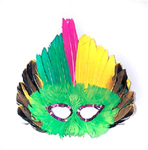 Masque de fête en plumes de carnaval vénitien amusant pour <span class=keywords><strong>la</strong></span> <span class=keywords><strong>thérapie</strong></span> <span class=keywords><strong>par</strong></span> <span class=keywords><strong>la</strong></span> lumière rouge, pour costume de Noël, événement festif, décoration, fournitures de décoration - Product Image 1