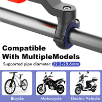 Support Téléphone Antichoc à Fixation Rapide pour Guidon de Vélo et Trottinette, Installation Combinée de Support de Conduite Sécurisé