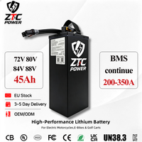 Pack de batteries au lithium 72V 80V 84V 88V 45Ah pour moto électrique Surron Light Bee X Ultra Bee Storm Bee