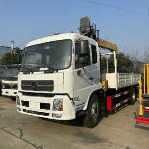 รถเครนไฮดรอลิกบูมตรง Dongfeng จากโรงงานจีน ขับเคลื่อนซ้าย/ขวา ขนาด 6.3 ตัน 8 ตัน สำหรับขาย - Product Image 1
