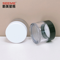 Pot vide en plastique PET de crème cosmétique avec couvercle pour animaux de compagnie Vente en gros Différentes capacités différentes 50ml 80ml 100ml 120ml 150ml 200ml 250ml