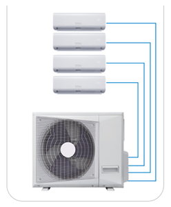 Transporteur HVAC 220V 60HZ double 2 3 4 zones tonne HP <span class=keywords><strong>Multi</strong></span> <span class=keywords><strong>Split</strong></span> Type unité de système AC central VRF VRV onduleur climatiseur - Product Image 3
