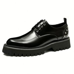 <span class=keywords><strong>Scarpe</strong></span> Oxford in Pelle Personalizzate Stile British Brook con Lacci per <span class=keywords><strong>Uomo</strong></span>, Comode Calzature Formali e Casual da Business - Product Image 3