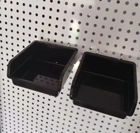 Boîte de rangement murale MIXWARES en PP pour l'organisation du bureau - Écologique, sans BPA, grande capacité, organiseur de pièces avec crochets