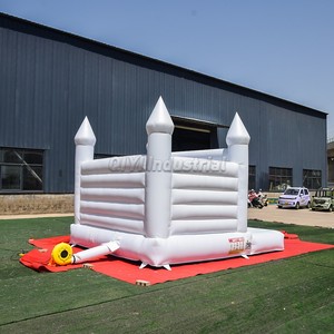 Casas inflables hinchables para fiestas, casa hinchable de fiesta blanca, juego suave de feliz cumpleaños, castillo hinchable blanco, Castillo de salto para adultos - Product Image 3